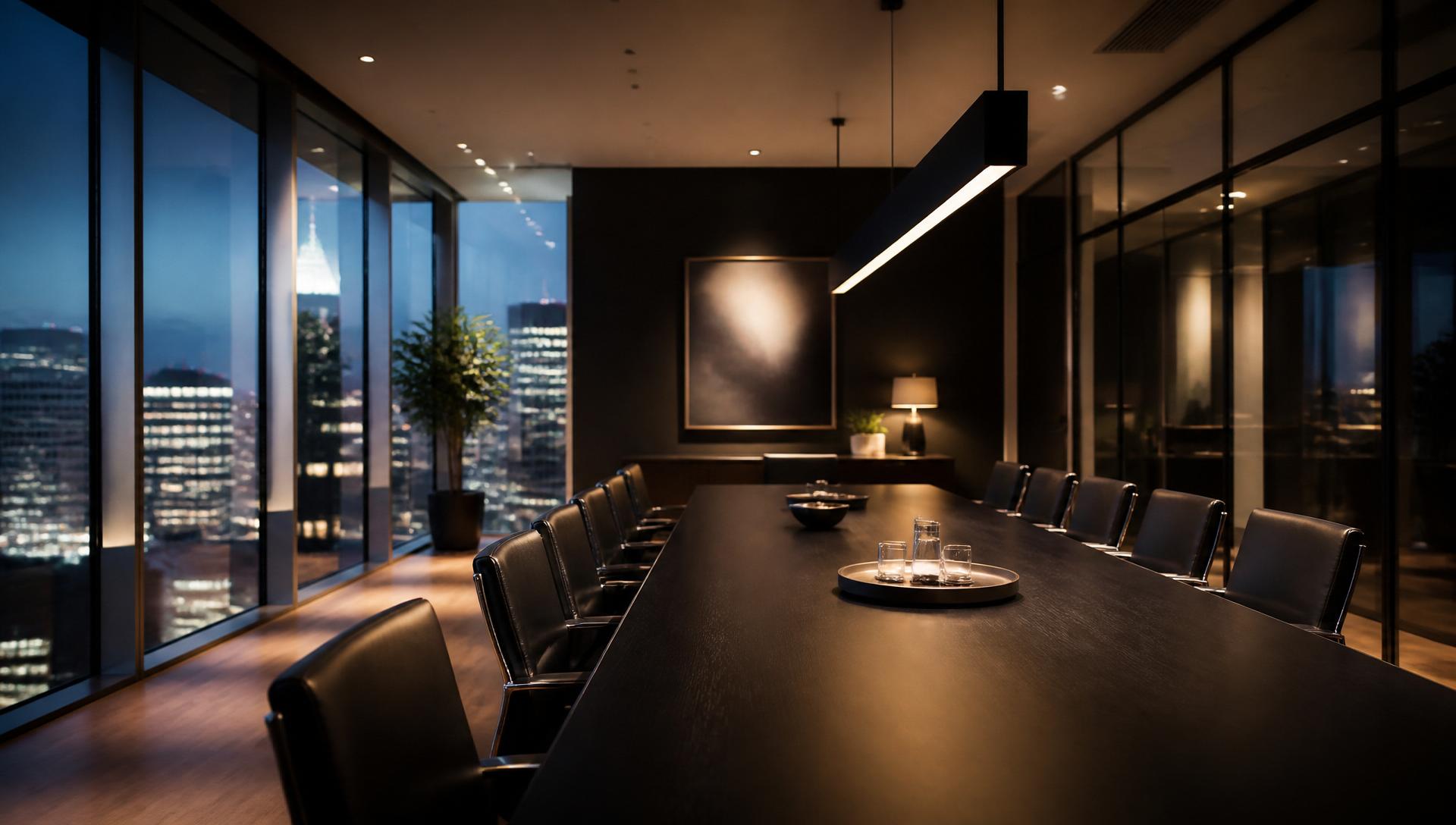 Elegant modern executive meeting room